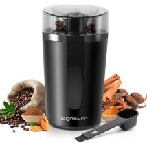 Aigostar - Natural - Moulin à café, épices, céréales et graines 0% bpa. 200W, capacité de 60g. Lames anti-usure. Design exclusif.