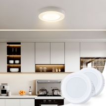 Aigostar - Plafón led Techo 6W 620LM Lámpara de Techo led Luz natural 4000K para Cocina Sala de Estar Dormitorio Pasillo 123 35Hmm, 2 piezas