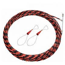 KZQ - Aiguille Electricien 50M Tire Fil Electrique 5mm Diamètre Aiguille Tire Fil, rétractable d'installation pour Cable et rallonge en acier spiralé