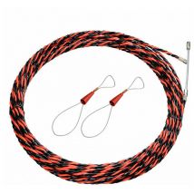 Aiguille Electricien 50M Tire Fil Electrique 5mm Diamètre Aiguille Tire Fil, rétractable d'installation pour tire Cable et rallonge en acier spiralé