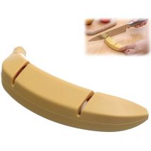 Aiguiseur de couteaux, aiguiseur manuel, aiguiseur de couteaux de cuisine, aiguiseur de couteaux à deux étapes, banane