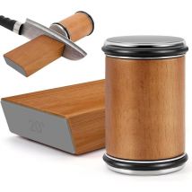 Aiguiseur de couteaux roulant pour couteaux de cuisine - Affûtage de couteaux roulants - Kit d'outils d'affûtage de couteaux avec pierre à aiguiser