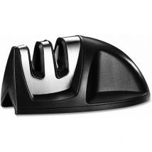 Erhope - Aiguiseur, Mini Aiguiseur de Couteaux Double,Magasin Aiguiseur de Couteaux Aiguiseur de Couteaux de Poche, Black