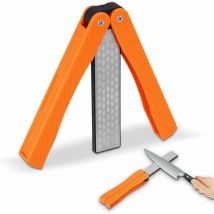 Ikodm - Aiguiseurs de Couteau, 400/600 Grit Pliant Poche Diamant Pierre à Aiguiser Affûteur Diamant Poche à Double Face Pierre à Aiguiser pour