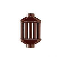 Aile diffuseur e'changeur de chaleur 8 tiges 80 mm 8 cm marron pour poele a' granule's de bois et chemine'es