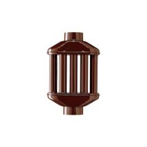 Aile diffuseur e'changeur de chaleur 8 tiges 100 mm 10 cm marron pour poele a' granule's de bois et chemine'es
