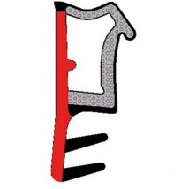 Trelleborg - Ailes de butée de pliage Joint Noir L3000blanc (Par 150)