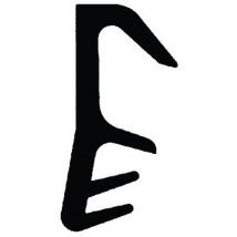 Trelleborg - Ailes de butée de pliage Joint Noir L7550 noir, 5 Meter (Par 5)