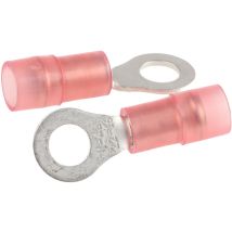 Cosses à œillet Rs Pro Isolé, Rouge, 1.5mm², M4.5 (8), 8mm