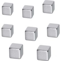 Aimant Néodyme B3101 (l x h x p) 10 x 10 x 10 mm cube argent 8 pc(s) B3101 - Sigel