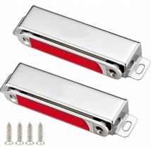Aimant Porte Placard Puissant 28 kg Loquet Magnétiques 2 Pièces Acier Inoxydable Loqueteaux de Porte Fermeture Aimanté pour Meuble Aimant Puissant