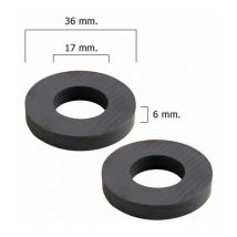 Aimant Wolfpack Ferrite Anneau Ø 36x17x6 mm. (Blister 2 pièces)
