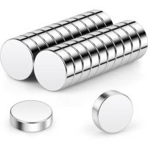 Aimants néodyme 10x3mm Lot de 20 mini aimants ronds extrêmement puissants pour tableau magnétique, tableau magnétique, réfrigérateur, travaux