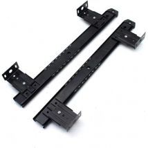 1 paire de glissières de clavier réglables sous le bureau pour ordinateur (noir) - Aiperq