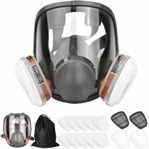 16 en 1 Máscara facial completa de silicona Máscara facial completa Máscara facial completa + Caja de filtro Filtro de algodón Juego de 7 piezas para