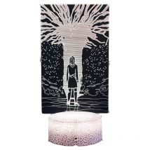 Aiperq - 3D-Nachtlicht, LED-visuelles Licht, Stereo, buntes Plug-in, kleine Tischlampe