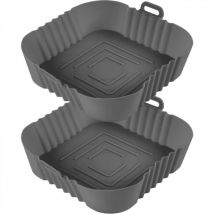 Aiperq - ymyny Air Fryer Pot en Silicone,2pcs 7.8inch Pot en Silicone pour Friteuse à Air Silicone Air Fryer Liner Air Fryer Basket, Air Fryer Rack