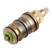 Aiperq - Brass Thermostatic Cartridge and Handle for Bath Mixer Tap Shower Bar Faucet Cartridge