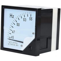 Fréquencemètre de Panneau , Test électrique Testeurs de tension Carré, Type de Pointeur Mètre Analogique de Hertz de Panneau 45-55Hz ac 380V 1.5