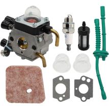 Aiperq - ymyny FS45 FS55 HS85 Vergaser-Kit passend für C1Q-S97 C1Q-S66 C1Q-S71 C1Q-S97 a C1Q-S143 41401200619 4140-124-2800 mit