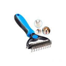 Hundebürste Katzenbürste, Professioneller Hunde-Entfilzungskamm und Langhaar-Hundebürste, Fellpflegerechen für Hunde und Katzen zum Entfernen der