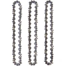 Ymyny Lot de 3 Chaînes d'Élagueuse sur Perche pour Guide-Chaîne de 10' (25 cm), 40 Maillons d'Entraînement, Faible Rebond, Compatibles avec Black &