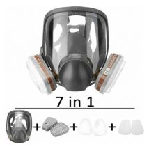 Masque à gaz complet filtre boîte filtre coton Ensemble de 7 pièces pour prévenir l'ammoniac - Aiperq