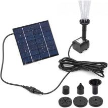 Aiperq - Mini pompe de fontaine solaire Kit de panneau d'alimentation de pompe à eau solaire Pompe à eau à panneau solaire pour piscine de jardin