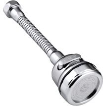 Rallonge Robinet Cuisine, Brise jet Robinet Cuisine, 360°Pivotant Economie d'eau Robinet de Cuisine, avec 4 accessoires, pour les Accessoires de