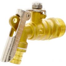 Robinet extérieur Robinet en Laiton, 1/2' Vanne de Buse Manuelle, Cadre avec Serrure, Verrouillables, Jardin Extérieur Robinet de la Valve, Peut Etre