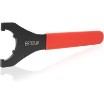 Aiperq - Spannzangenschlüssel, ER32-Steckschlüssel, Hartstahl, ER-Schraubenschlüssel, CNC-Fräsen für Drehmaschinen-Spannzangenmutterschraube,