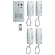 Aiphone - Audio-Kit mit 4 Tasten, 4 Hörern und 1 Transformator - KITDA4