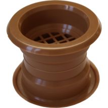 Airroxy - 4x chêne couleur collier cercle Mini évent grille ventilation porte couvercle