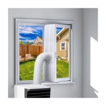 Ubeegol - Air conditioner window seal with zipper 400 cm, installation tape, tape, mobile air conditioner window seal, suitable for any mobile air