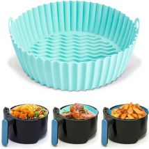 Air Fryer Liner, Air Fryer Liner - Silikon Air Fryer Liner, Air Fryer Pergament Liner, Ölbeständig, Wasserfest Grün - RWFryer