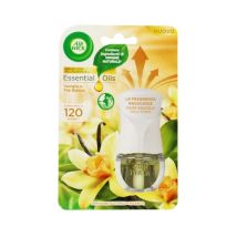Air Wick 0442161 Kit Diffusore Elettrico Oli Essenziali Vaniglia E Te' Bianco Con Ricarica 19ml 5 Intensita' Colore Bianco