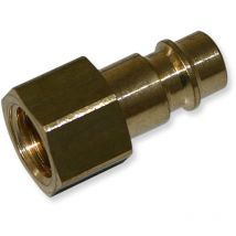 Wiltec Adaptateur aérographe – 12,91 mm (1/4") filetage Femelle – avec Raccord rapide 12 mm – Raccord air comprimé pour systèmes Airbrush