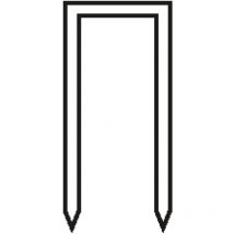 19 mm Heftklammern Typ 90 5.000 Stück Drahtstärke 1,05 x 1,27 mm Aircraft
