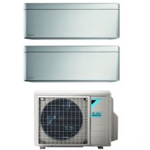 Aire acondicionado Daikin bluevolution dual split inverter aire acondicionado serie stylish total silver 7+12 con 2mxm40a r-32 wi-fi integrado