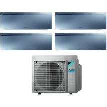 Daikin - aire acondicionado bluevolution four split inverter aire acondicionado emura silver iii serie 9+9+12+18 con 4mxm80n r-32 wi-fi integrado