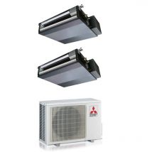 Mitsubishi Electric - aire acondicionado dual inverter canalizable sez-m 9+12 con mxz-2f53vf r-32 wi-fi opcional 9000+12000