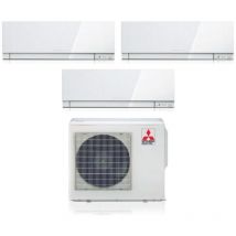 Aire acondicionado Mitsubishi Electric trial split inverter kirigamine serie zen blanco msz-ef 7+7+15 con mxz-3f54vf r-32 wi-fi integrado color