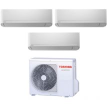 Toshiba - aire acondicionado trial split inverter aire acondicionado seiya serie 10+10+13 (9+9+12) ras-3m18u2avg-e r-32 wi-fi opcional