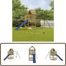 Aire de jeux d'extérieur bois de pin imprégné - Jeux D'extérieurs - Aire De Jeux - Bois - Enfant - Jouet Extérieur