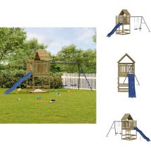 Aire de jeux d'extérieur bois de pin imprégné - Jeux D'extérieurs - Aire De Jeux - Bois - Enfant - Jouet Extérieur