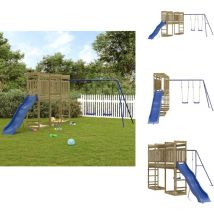 Aire de jeux d'extérieur bois de pin imprégné - Jeux D'extérieurs - Aire De Jeux - Bois - Enfant - Jouet Extérieur
