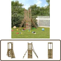 Aire de jeux d'extérieur bois de pin imprégné - Jeux D'extérieurs - Aire De Jeux - Ensemble De Jeux - Toboggan - Escalade