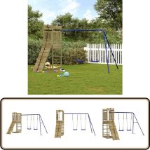 Aire de jeux d'extérieur bois de pin imprégné - Jeux D'extérieurs - Aire De Jeux - Jeux En Bois - Tour De Jeu - Balançoires