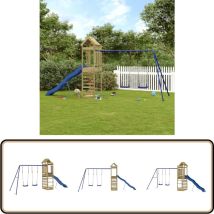 Aire de jeux d'extérieur bois de pin imprégné - Jeux D'extérieurs - Aire De Jeux - Tour De Jeu - Toboggan - Balançoires