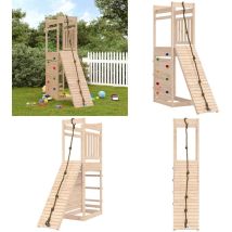 Aire de jeux d'extérieur bois de pin massif - Aire De Jeux Extérieur - Jeu D'enfants - Jouet En Bois - Espace De Jeu - Équipement De Jardin - Home &